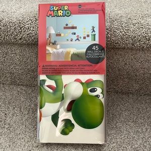 Super Mario Bros Wall Decals. 45 wall decals. Brand new, never opened.